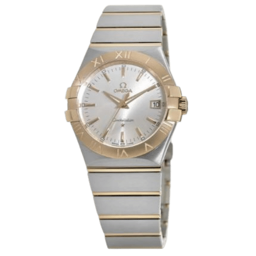 OMEGA 12320356002001 CONSTELLATION QUARTZ 35MM GOLD STEEL SILVER IND