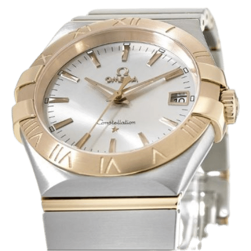OMEGA 12320356002001 CONSTELLATION QUARTZ 35MM GOLD STEEL SILVER IND