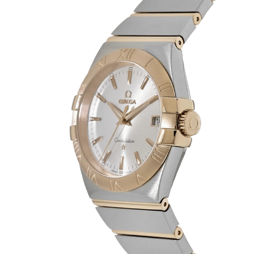 OMEGA 12320356002001 CONSTELLATION QUARTZ 35MM GOLD STEEL SILVER IND