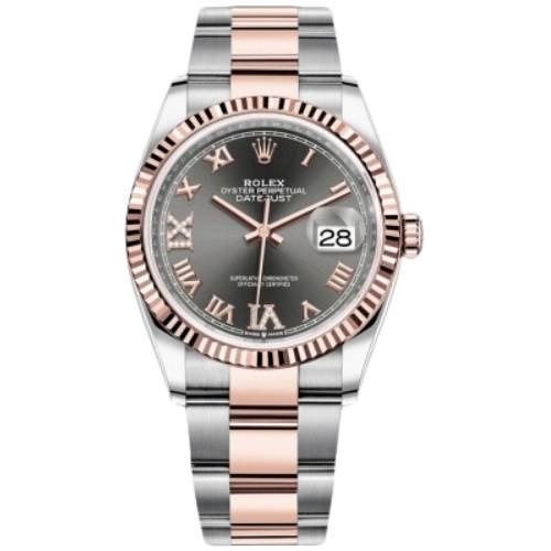ROLEX 126231 DATEJUST 36 OYSTER SLATE VI-IX DIAMONDS