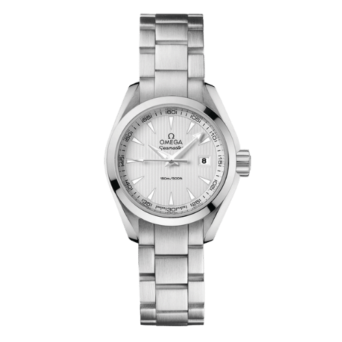 OMEGA 23110306002001 SEAMASTER AQUA TERRA QUARTZ 30MM STEEL WHITE IND