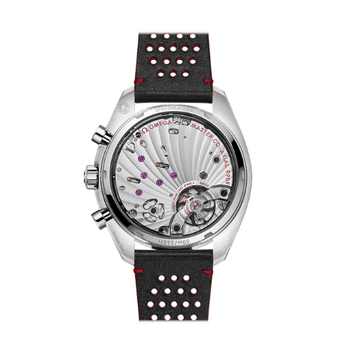 OMEGA 32932435102001 SPEEDMASTER CHRONOSCOPE LEATHER WHITE BLACK