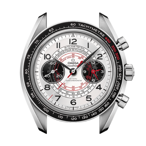 OMEGA 32932435102001 SPEEDMASTER CHRONOSCOPE LEATHER WHITE BLACK