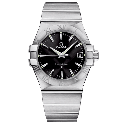 OMEGA 12310356001001 CONSTELLATION QUARTZ 35MM STEEL BLACK IND