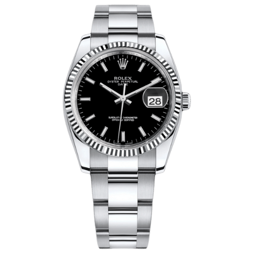 ROLEX 115234 DATE OYSTER BLACK IND