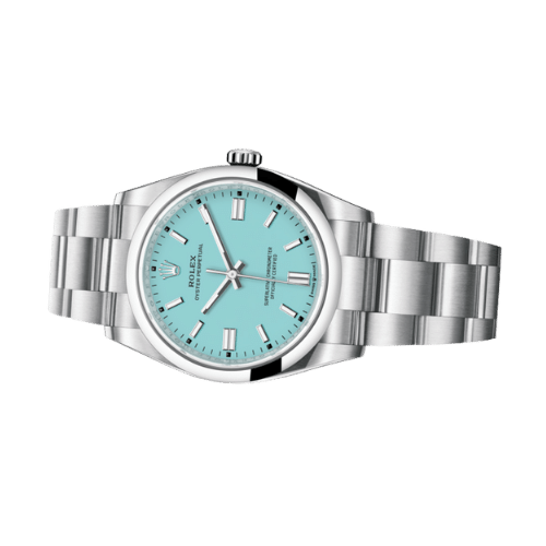 ROLEX 126000 OYSTER PERPETUAL 36 OYSTER TURQUOISE BLUE IND