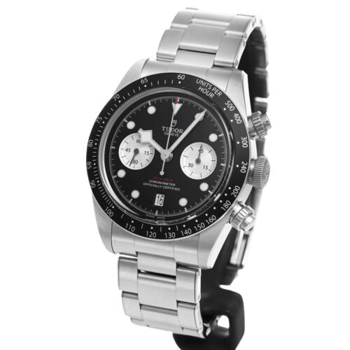 TUDOR 79360N BLACK BAY CHRONO STEEL BLACK SILVER